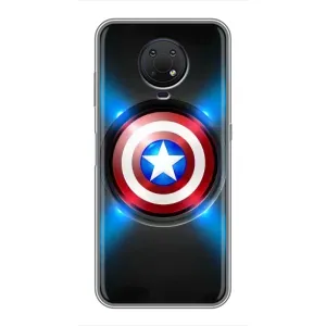 Чехол с Щитом Капитана Америки на Nokia G10 (Яркий Щит Капитана)