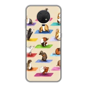 Чехол с Прикольным принтом на Nokia G10 (Ёга свинок)