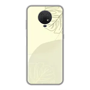 Чехол цветочный дизайн для Nokia G10 (Зелёный фон)