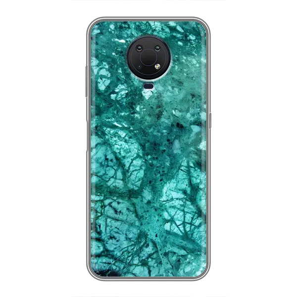 Чехол с рисунком «Зеленый мрамор» для Nokia G10 Чехол с рисунком «Зеленый мрамор» для Nokia G10