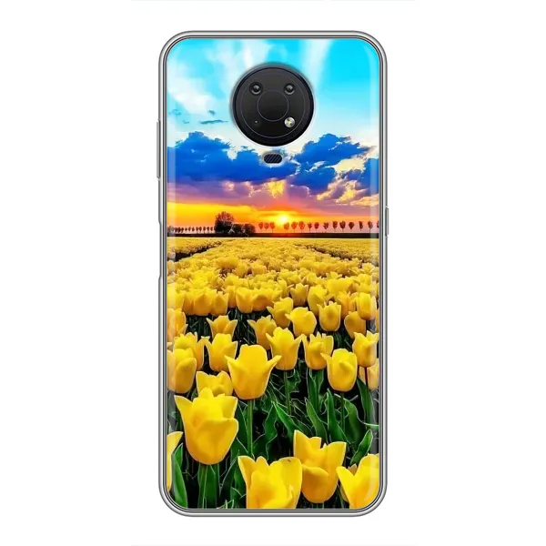 Чехол с рисунком «Желтые тюльпаны» для Nokia G10