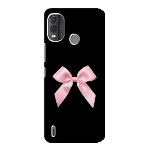 Чехол банты для Nokia G11 Plus (Бант на черном)