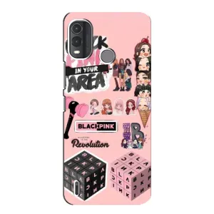 Чехлы с картинкой для Nokia G11 Plus (BLACK PINK коллаж)