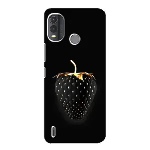 Чехол с изображением вкусной еды для Nokia G11 Plus (Чёрная клубника)