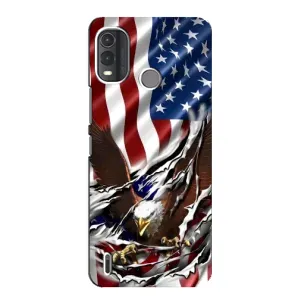 Чехол Флаг USA для Nokia G11 Plus (Флаг USA)