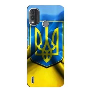 Чехол с картинкой (Патриотический ГЕРБ) на Nokia G11 Plus (Герб и Флаг Украины)