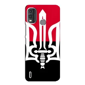 Чехлы УПА (Красно-Чёрный) на Nokia G11 Plus (Герб Украины)
