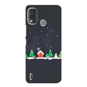 Силіконовий бампер на різдво для Nokia G11 Plus (Місто зимове)
