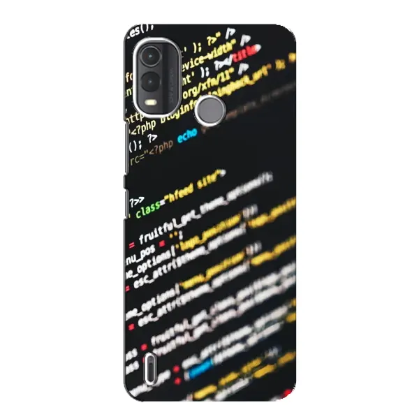 Чехол с рисунком «Код» для Nokia G11 Plus
