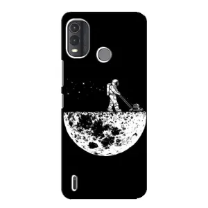 Силиконовый Чехол с принтом "Космонавты" на Nokia G11 Plus (Космонавт)