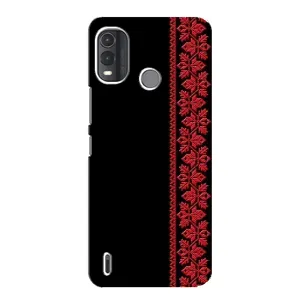 Силіконовый Чохол на Nokia G11 Plus (Червона вишиванка)