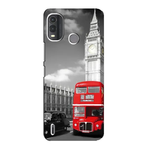 Чохол з малюнком «Червоний автобус» для Nokia G11 Plus Чохол з малюнком «Червоний автобус» для Nokia G11 Plus