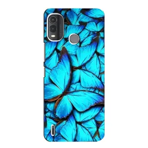 Силиконовый бампер с картинкой животных для Nokia G11 Plus (Крылья бабочек)