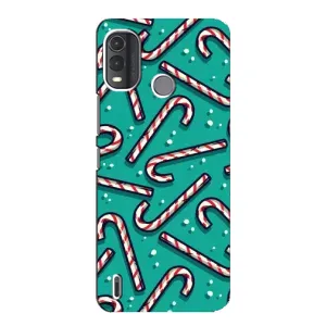 Силіконовий бампер на різдво для Nokia G11 Plus (Льодяники)