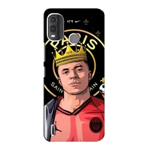 Чехол (TPU) с Футболистом на Nokia G11 Plus (Mbappe King)