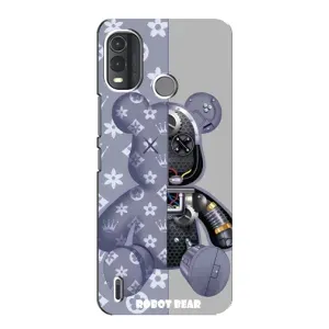 Силиконовый чехол для Nokia G11 Plus (Медведь Louis Vuitton)