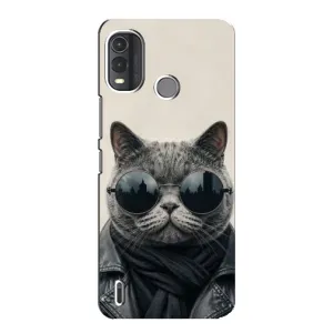Чехол на тематику: Коты для Nokia G11 Plus (Модный кот)