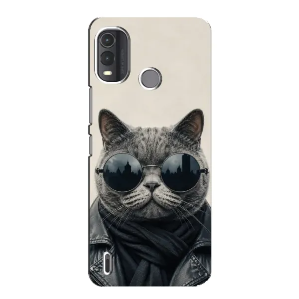 Чехол с рисунком «Модный кот» для Nokia G11 Plus Чехол с рисунком «Модный кот» для Nokia G11 Plus