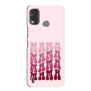 Чехол с рисунком «Надпись мама» для Nokia G11 Plus