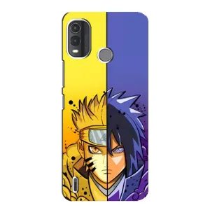 Купить Чехлы на телефон с принтом Anime для Nokia G11 Plus (Naruto Vs Sasuke)