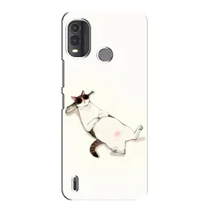 Чехол на тематику: Коты для Nokia G11 Plus (Отдых)