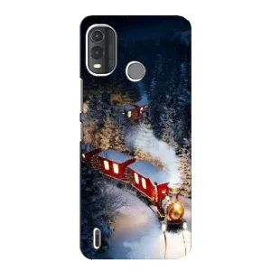 Силіконовий бампер на різдво для Nokia G11 Plus (Потяг)