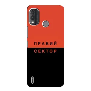 Чехлы УПА (Красно-Чёрный) на Nokia G11 Plus (Правый Серктор)
