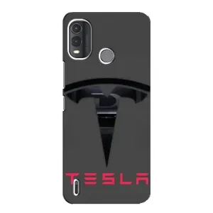Силіконовий бампер з картинкою машини на Nokia G11 Plus (Logo TESLA)