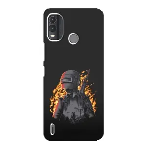 Чохол з картинкою "Герой Pubg" на Nokia G11 Plus (В полум'ї)