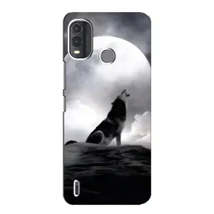 Чехол с Волком на Nokia G11 Plus (Волк и луна)
