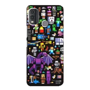 Чохол майнкрафт для Nokia G11 Plus (Усі персонажі)