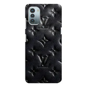 Текстурный Чехол Louis Vuitton для Нокиа Джи 11 (Черный ЛВ)