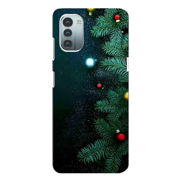 Чехол с рисунком «Елка» для Nokia G11