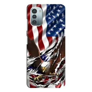 Чехол Флаг USA для Nokia G11 (Флаг USA)