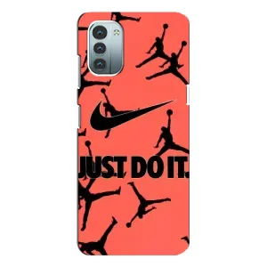 Силиконовый Чехол Nike Air Jordan на Нокиа Джи 11 (Just Do It)