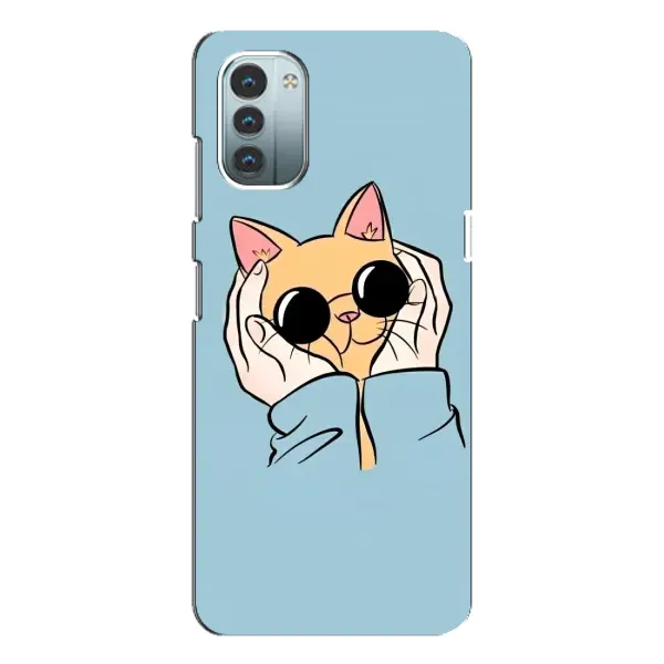 Чехол с рисунком «КОТИК в очках» для Nokia G11 Чехол с рисунком «КОТИК в очках» для Nokia G11