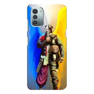 Чехол с картинкой (Патриотический КОЗАК) на Nokia G11 (Козак с крыльями)