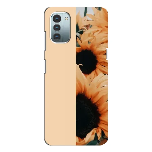Чехол с рисунком «Красивые подсолнухи» для Nokia G11
