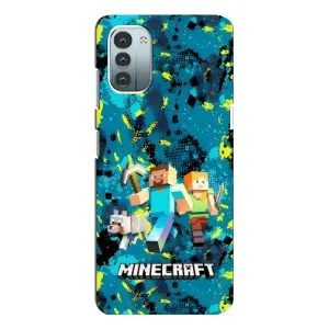 Чехлы для Nokia G11 (Персонажи Майн Крафт) (Майнкрафт)