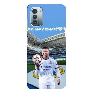 Чехол (TPU) с Футболистом на Nokia G11 (Mbappe Real)