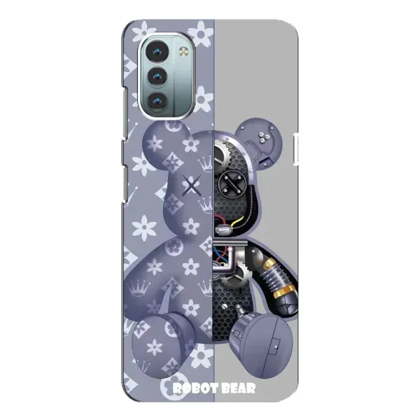 Чехол с рисунком «Медведь Louis Vuitton» для Nokia G11