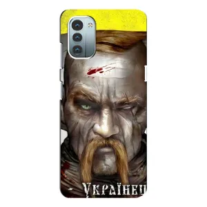 Чехол с картинкой (Патриотический КОЗАК) на Nokia G11 (Одноглазый Козак)