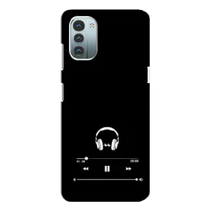 Чехол с картинками на черном фоне для Nokia G11 (Плеер)
