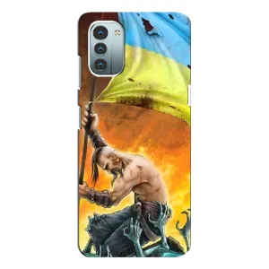Чехол с картинкой (Патриотический КОЗАК) на Nokia G11 (Сильный Козак)