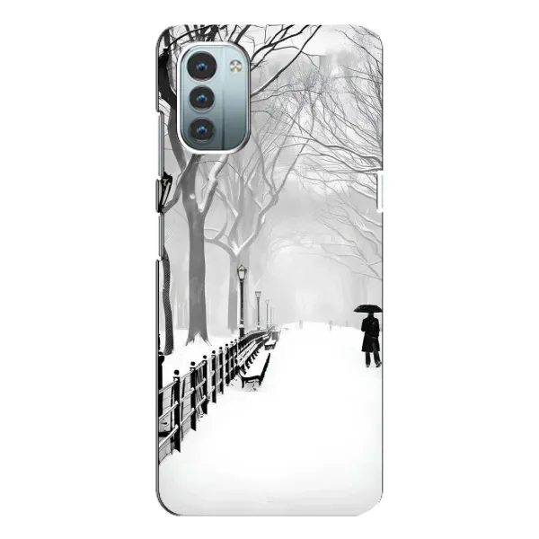 Чехол с рисунком «Снегом замело» для Nokia G11 Чехол с рисунком «Снегом замело» для Nokia G11