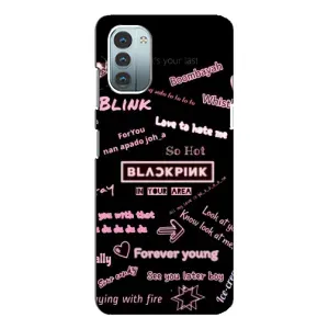 Чехлы с картинкой для Nokia G11 (Стиль блэкпинг)