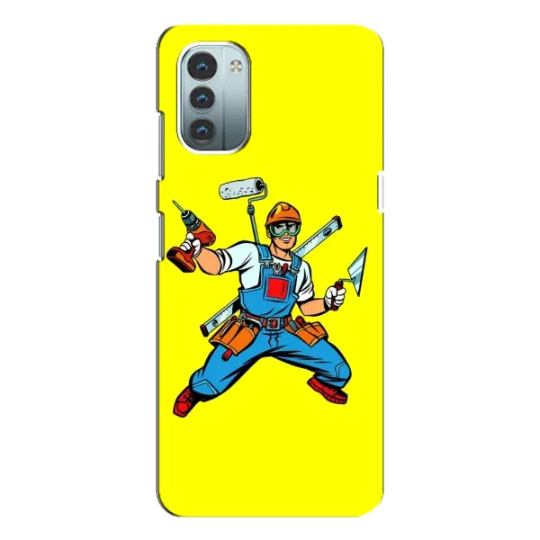 Чехол с рисунком «Строитель» для Nokia G11 Чехол с рисунком «Строитель» для Nokia G11
