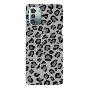 Чехол с леопардовым принтом на Nokia G11 (Темный леопрад)