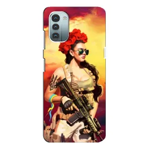 ЗСУ Чехлы (TPU) для Nokia G11 (Женщина солдат)