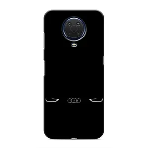 Силиконовый бампер с картинкой машины на Nokia G20 (Силует Audi)